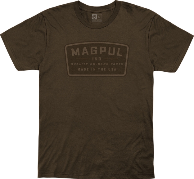 Picture of Magpul Go Bang Parts Brown Cotton Short Sleeve Small 