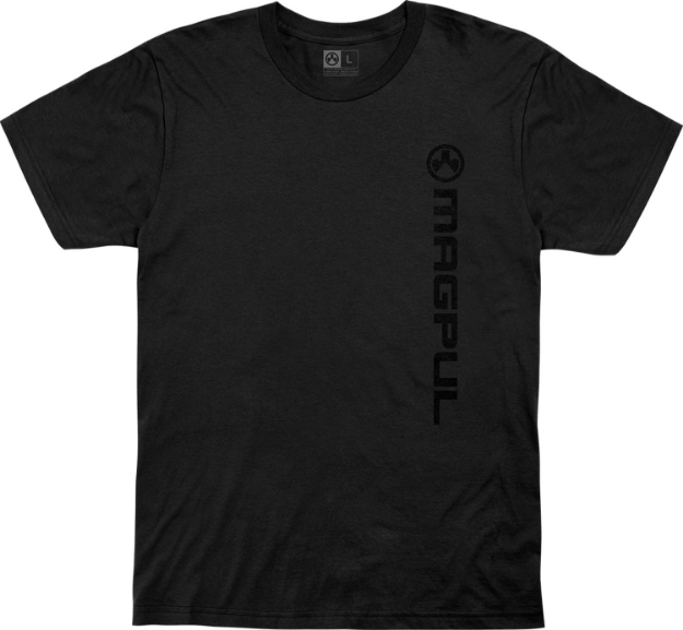 Picture of Magpul Vertical Logo Black Cotton Short Sleeve Small 