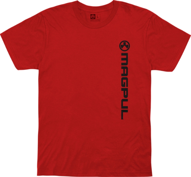 Picture of Magpul Vertical Logo Red Cotton Short Sleeve Small 