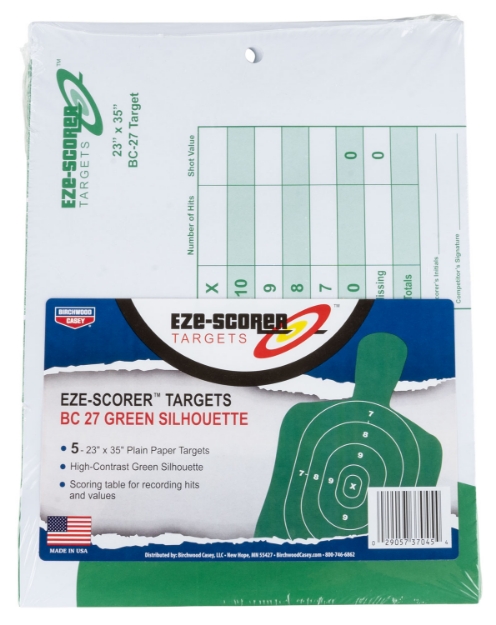 Picture of Birchwood Casey Eze-Scorer Bc-27 Silhouette Paper Target 23" X 35" 5 Per Pack 