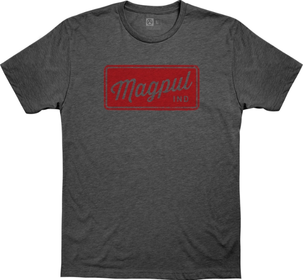 Picture of Magpul Rover Black Cvc Charcoal Gray Cotton/Polyester Short Sleeve Small 