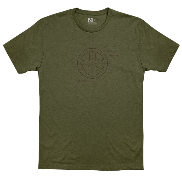 Picture of Magpul Engineered Cvc Od Green Cotton/Polyester Short Sleeve Small 