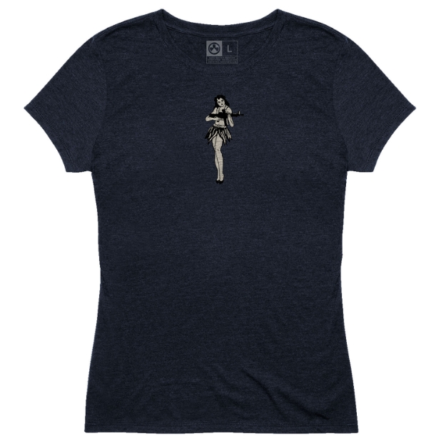 Picture of Magpul Hula Girl Cvc Women's Navy Cotton/Polyester/Rayon Short Sleeve Xs 