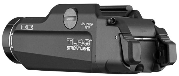 Picture of Streamlight Tlr-9 Weapon Light 1000 Lumens Output White 200 Meters Beam Rail Grip Clamp Mount Black Anodized Aluminum 