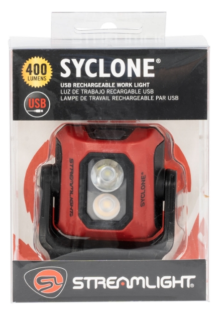 Picture of Streamlight Syclone Worklight Red 100/200/400 Lumens White Led Thermoplastic 