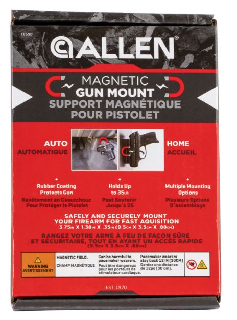 Picture of Allen Magnetic Handgun Mount Rubber Holds Handgun,Rifle,Shotgun 