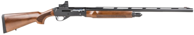 Picture of Girsan Mc312 Sport 12 Gauge With 28" Barrel, 3" Chamber, 5+1 Capacity, Black Metal Finish & Walnut Stock Right Hand (Full Size) Includes Red Dot 