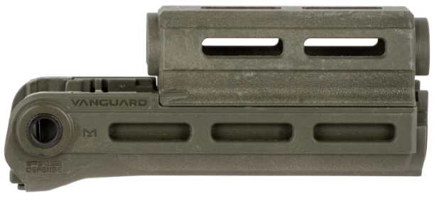 Picture of Fab Defense Vanguard Handguard Made Of Polymer With Od Green Finish & 6.41" Oal For Ak-47, Ak-74 & Akm, Accepts M-Lok Style & Picatinny Rails 