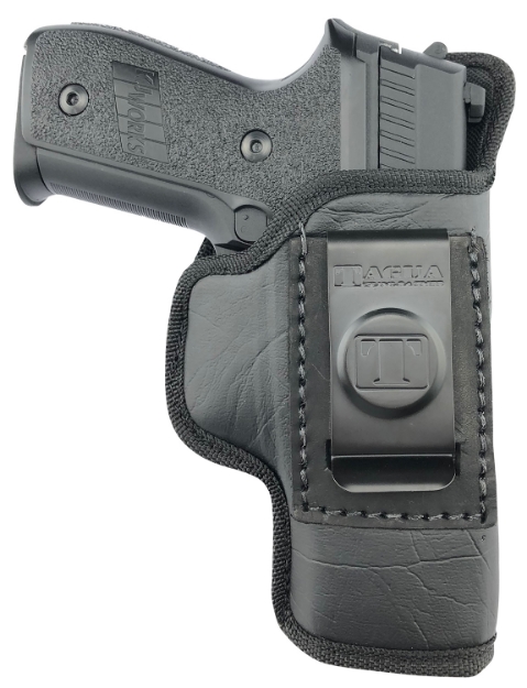 Picture of Tagua The Weightless 4-In-1 Iwb/Owb Black Ecoleather Belt Clip Fits Most Double Stack Compacts Right Hand 