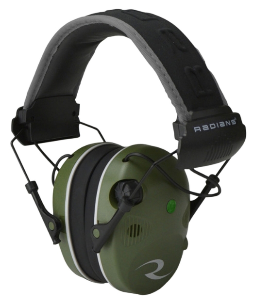 Picture of Radians R-3400 Quad Mic Electronic Muff 24 Db Over The Head Od Green/Black Adult 1 Pair 