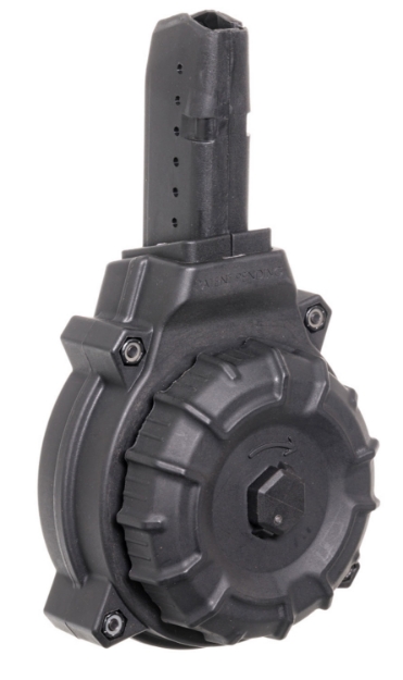 Picture of Promag Standard Black Drum 50Rd For 9Mm Luger Ar-15 With Glock Style Mag 