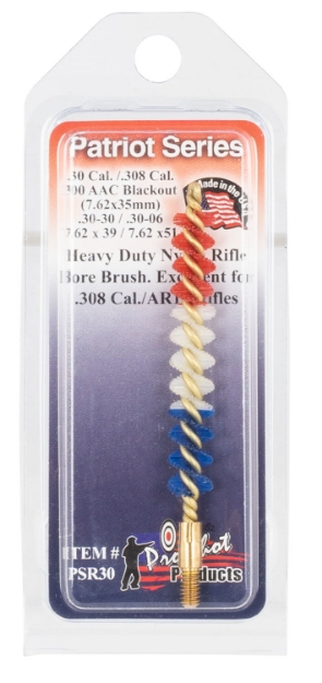 Picture of Pro-Shot Patriot Series Bore Brush 7.62Mm/300 Blackout/30/308 Cal Rifle #8-32 Thread Brass Core Nylon Bristles 