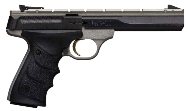 Picture of Browning Buck Mark Contour 22 Lr 10+1 5.50" Contoured Barrel, Matte Black Optic Ready/Serrated Steel Slide, Gray Anodized Aluminum Frame, Black Ultragrip Rx Grips 