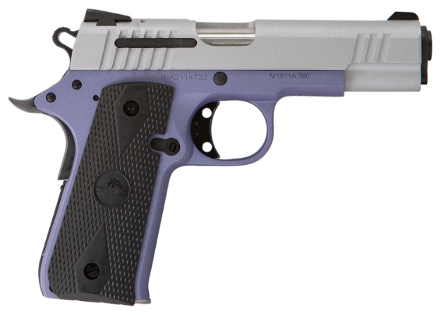 Picture of Citadel M1911 Baby 380 Acp 7+1 3.75" Barrel, Crushed Orchard Cerakote Aluminum Frame, Serrated Silver Steel Slide, Series 70 Firing System, Black Polymer Grip, Ambidextrous Safety 