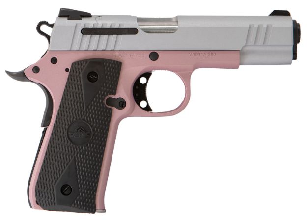 Picture of Citadel M1911 Baby 380 Acp 7+1 3.75" Barrel, Rose Cerakote Aluminum Frame, Serrated Silver Steel Slide, Series 70 Firing System, Black Polymer Grip, Ambidextrous Safety Includes 2 Magazines