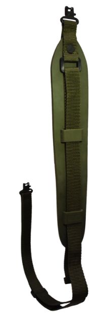 Picture of Outdoor Connection Compact Molded Sling Made Of Green Rubber With Talon Qd Swivels & Adjustable Design For Rifle/Shotgun 