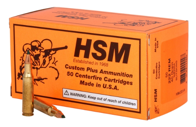 Picture of Hsm Varmint Hunting 222 Rem 40 Gr Sierra Blitzking 20 Per Box/ 25 Cs 