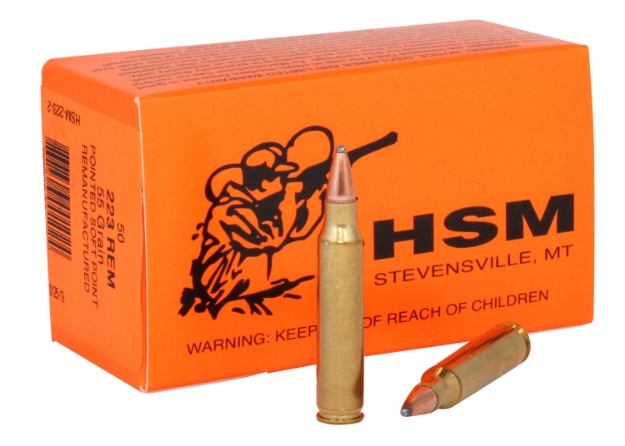 Picture of Hsm Varmint Hunting 223 Rem 55 Gr Soft Point (Sp) 50 Per Box/ 20 Cs 