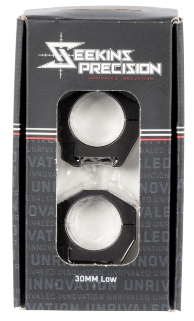 Picture of Seekins Precision Scope Ring Set For Rifle Picatinny Rail Low 30Mm Tube Matte Black Anodized Aluminum 