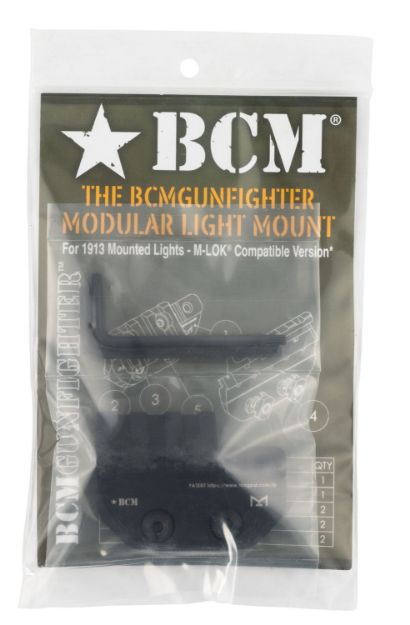 Picture of Bcm Bcmgunfighter Modular Mount Fits Surefire Scout Lights 1913 Picatinny Rail/M-Lok Black Aluminum 