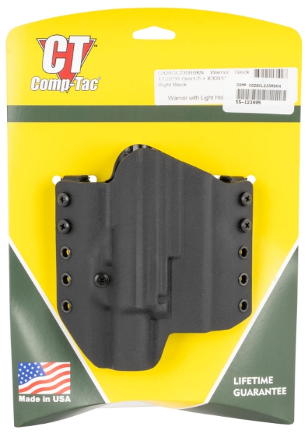 Picture of Comp-Tac Warrior Owb Black Kydex Belt Loop Fits Glock 22 Gen5/31 Gen5/17 Gen 5 Right Hand 