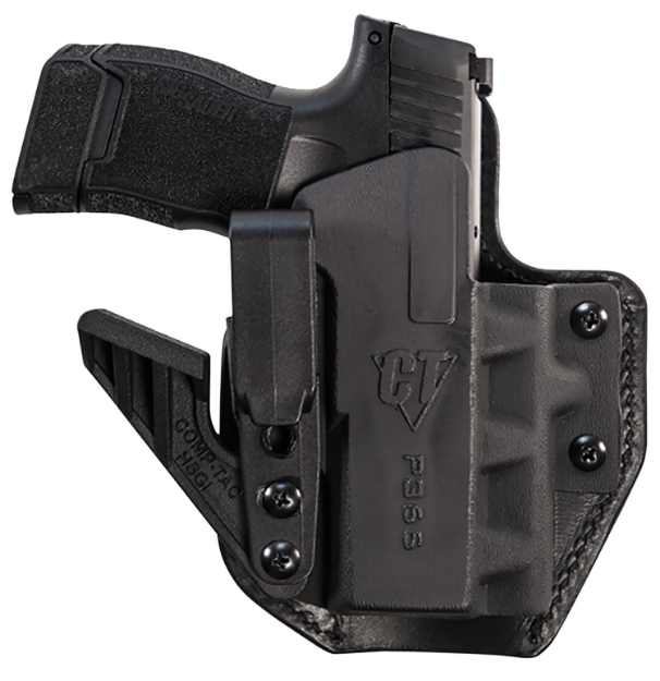 Picture of Comp-Tac Ev2 Max Aiwb Black Kydex/Leather Belt Clip Fits Sig P365 Right Hand 