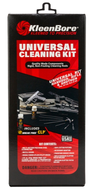 Picture of Kleenbore Universal Cleaning Kit 22 Cal-12 Gauge Handguns/Rifles/Shotguns 