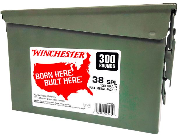 Picture of Winchester Ammo Usa Target 38 Special 130 Gr Full Metal Jacket (Fmj) 300 Per Box/ 2 Cs 