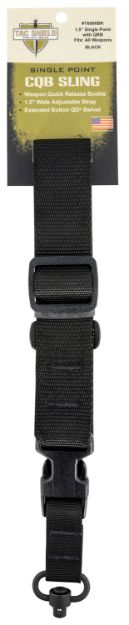 Picture of Tacshield Cqb With Qd Push Button Swivel 1.50" W Single-Point Black Webbing For Rifle/Shotgun 