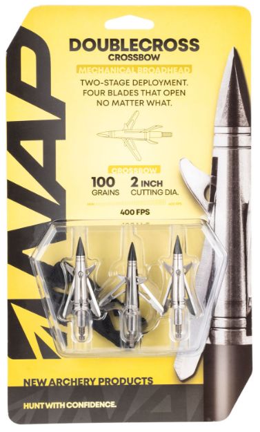 Picture of Nap Spitfire Doublecross X-Bow 100 Grain Broadhead 3 Pk 