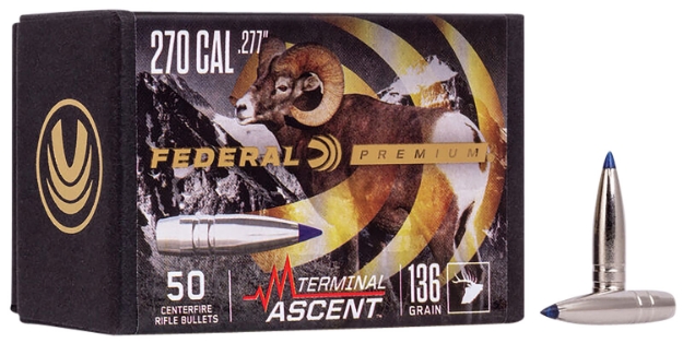 Picture of Federal Therminal Ascent Component Premium 270 Win .277 136 Gr Terminal Ascent 