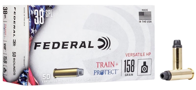 Picture of Federal Train + Protect Training 38 Special 158 Gr Versatile Hollow Point (Vhp) 50 Per Box/ 10 Cs 