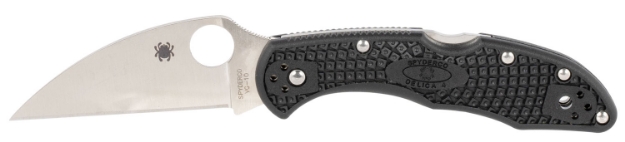 Picture of Spyderco Delica 4 Lightweight 2.87" Folding Wharncliffe Plain Vg-10 Ss Blade Black Textured Frn Handle Includes Pocket Clip 