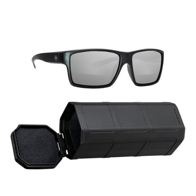 Picture of Magpul Explorer Eyewear Adult Gray Silver Mirror Lens Polycarbonate Black Frame 