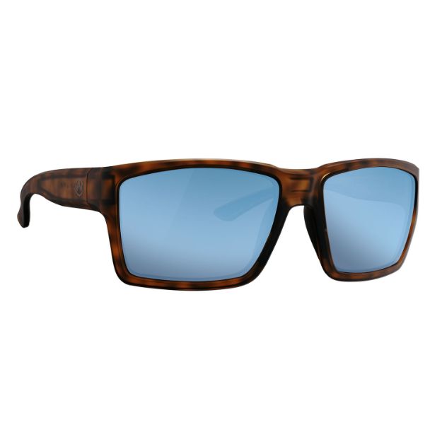 Picture of Magpul Explorer Xl Eyewear Adult Bronze Blue Mirror Lens Polycarbonate Tortoise Frame 