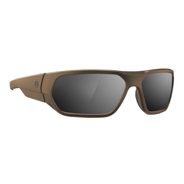 Picture of Magpul Radius Eyewear Adult Gray Silver Mirror Lens Polycarbonate Flat Dark Earth Frame 