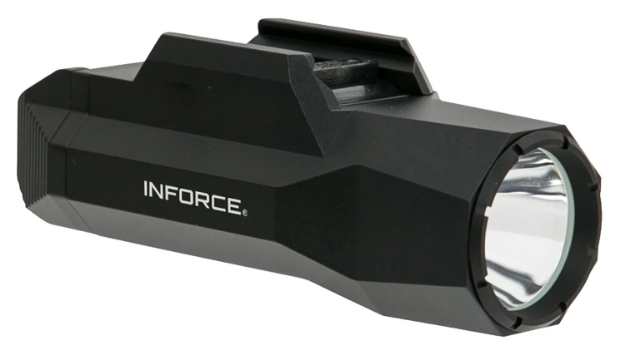 Picture of Inforce Wild 2 For Handgun 1000 Lumens Output White Led Light 1036 Ft Beam 1913 Picatinny Rail/Glock Rail Mount Black Anodized Hardcoat Aluminum 