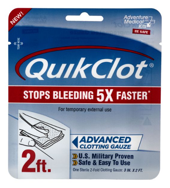 Picture of Adventure Medical Kits Quikclot Stop Bleeding White Clotting Gauze 