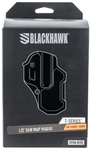 Picture of Blackhawk T-Series L2c Non-Light Bearing Owb Black Polymer Belt Slide Fits S&W M&P Fits S&W Sd Fits Taurus Pt 24/7 Pro Right Hand 