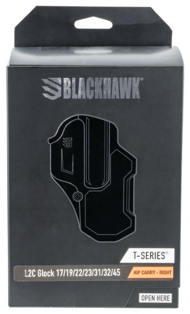 Picture of Blackhawk T-Series L2c Non-Light Bearing Owb Black Polymer Belt Slide Compatible W/Glock 17/22/31/34/41/47 Right Hand 