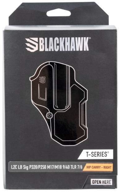 Picture of Blackhawk T-Series L2c Light Bearing Owb Black Polymer Belt Slide Fits Sig P320 Fits Sig M17/M18 Right Hand 