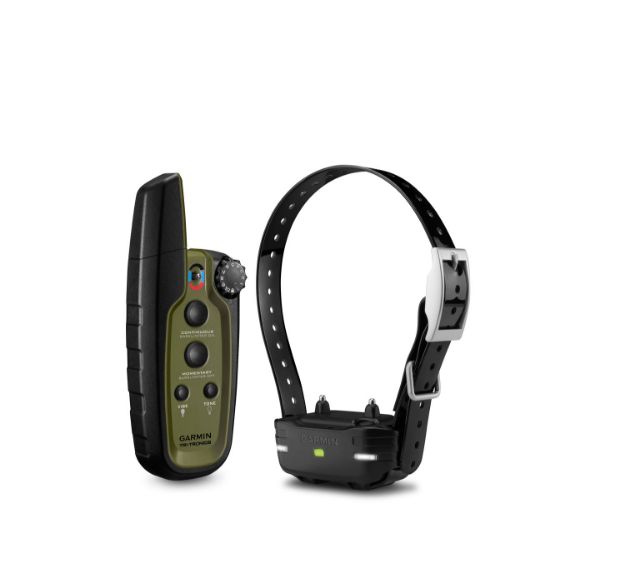 Picture of Garmin Sport Pro System Bundle Handheld Green W/Barklimiter, Led Beacon Lights, 1-Hand Operation, Water-Resistant Rechargeable Li-Ion; Collar Up To 3 Dogs .75 Mile Range 