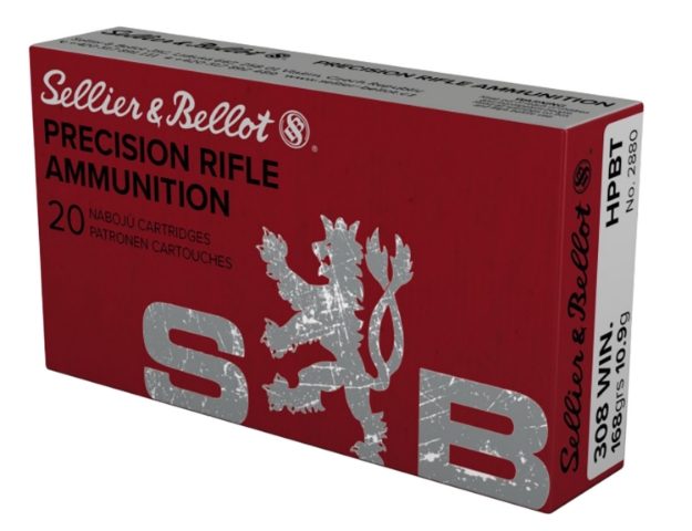 Picture of Sellier & Bellot Rifle 308 Win 168 Gr 2628 Fps Hollow Point Boat-Tail (Hpbt) 20 Bx/25 Cs 