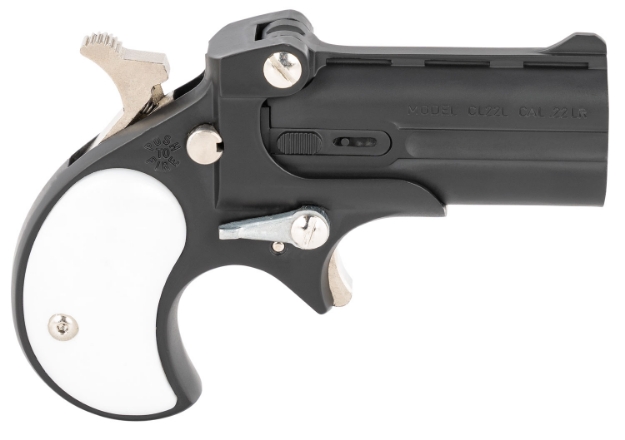 Picture of Cobra Pistol Derringer Classic 22 Lr 2Rd 2.40" Black Steel Frame White Polymer Grip 