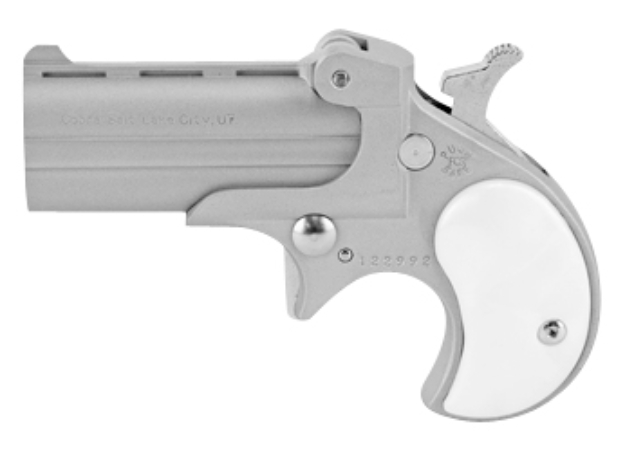 Picture of Cobra Pistol Derringer Classic 22 Lr 2Rd 2.40" Satin Stainless Steel Frame White Pearl Grip 