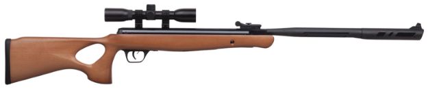 Picture of Crosman Valiant Air Rifle Nitrogen Piston Elite 22 Black Black Receiver Hardwood Fixed Thumbhole Stock Scope Centerpoint 4X32mm 