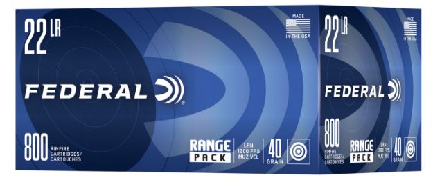 Picture of Federal Range Pack Champion Training 22 Lr 40 Gr Lead Round Nose (Lrn) 800 Per Box/ 4 Cs 