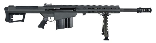 Picture of Barrett M107a1 50 Bmg 20" 10+1 Black Cerakote Black Fixed W/Sorbothane Recoil Pad Stock Black Polymer Grip 