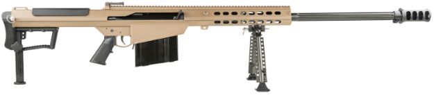 Picture of Barrett M107a1 50 Bmg 29" 10+1 Flat Dark Earth Cerakote Flat Dark Earth Fixed With Sorbothane Recoil Pad Stock Black Polymer Grip 