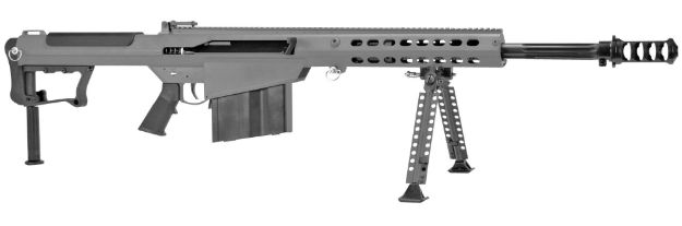 Picture of Barrett M107a1 50 Bmg 20" 10+1 Tungsten Gray Cerakote Tungsten Gray Fixed With Sorbothane Recoil Pad Stock Black Polymer Grip 